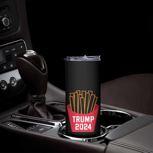 Funny Trump 2024 French Fries Skinny Tumbler Fast Food Lover TS02 Print Your Wear
