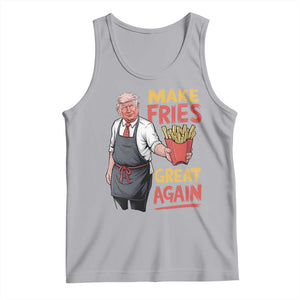 Funny Trump Fry 2024 Tank Top Make Fries Great Again TS02 Athletic Heather Print Your Wear