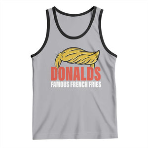 Funny Donalds Famous French Fries Tank Top Trump 2024 Cooks and Serving Fry TS02 Athletic Heather Black Print Your Wear