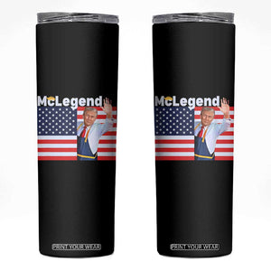 Funny Trump French Fries 2024 Skinny Tumbler McLegend Fast Food Worker American Flag TS02 Black Print Your Wear