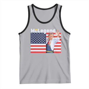 Funny Trump French Fries 2024 Tank Top McLegend Fast Food Worker American Flag TS02 Athletic Heather Black Print Your Wear