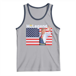 Funny Trump French Fries 2024 Tank Top McLegend Fast Food Worker American Flag TS02 Athletic Heather Navy Print Your Wear