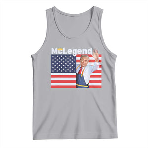 Funny Trump French Fries 2024 Tank Top McLegend Fast Food Worker American Flag TS02 Athletic Heather Print Your Wear