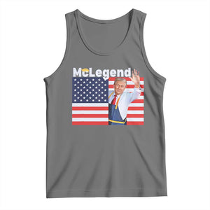Funny Trump French Fries 2024 Tank Top McLegend Fast Food Worker American Flag TS02 Black Heather Print Your Wear