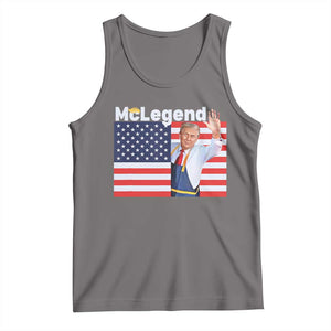 Funny Trump French Fries 2024 Tank Top McLegend Fast Food Worker American Flag TS02 Deep Heather Print Your Wear