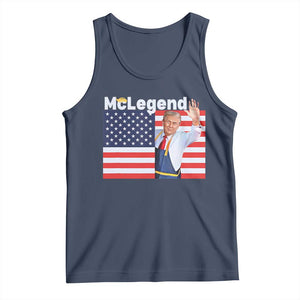 Funny Trump French Fries 2024 Tank Top McLegend Fast Food Worker American Flag TS02 Navy Print Your Wear