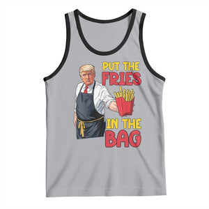 Funny Trump French Fries 2024 Tank Top Put The Fries In The Bag Fast Food Worker TS02 Athletic Heather Black Print Your Wear