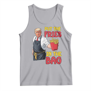 Funny Trump French Fries 2024 Tank Top Put The Fries In The Bag Fast Food Worker TS02 Athletic Heather Print Your Wear
