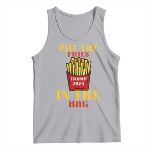 Funny Trump French Fry 2024 Tank Top Put The Fries In The Bag Fast Food TS02 Athletic Heather Print Your Wear