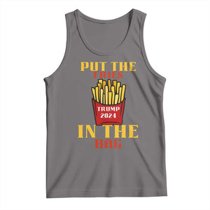 Funny Trump French Fry 2024 Tank Top Put The Fries In The Bag Fast Food TS02 Deep Heather Print Your Wear