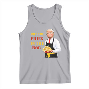Funny Trump French Fry Tank Top Put The Fries In The Bag 2024 Fast Food Worker TS02 Athletic Heather Print Your Wear