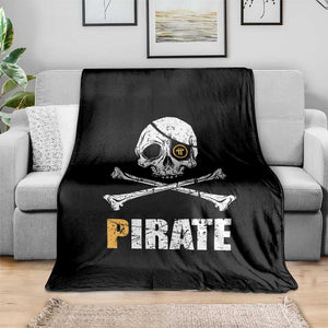 Funny Pirate Pi Cryptocurrency Throw Blanket Crypto Coins Blockchain Mining TS02 Print Your Wear