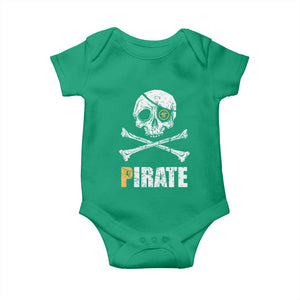 Funny Pirate Pi Cryptocurrency Baby Onesie Crypto Coins Blockchain Mining TS02 Irish Green Print Your Wear