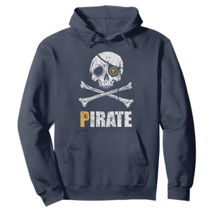 Funny Pirate Pi Cryptocurrency Hoodie Crypto Coins Blockchain Mining TS02 Navy Print Your Wear
