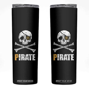 Funny Pirate Pi Cryptocurrency Skinny Tumbler Crypto Coins Blockchain Mining TS02 Black Print Your Wear