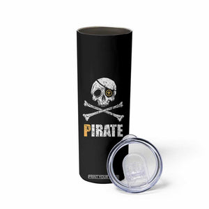 Funny Pirate Pi Cryptocurrency Skinny Tumbler Crypto Coins Blockchain Mining TS02 Print Your Wear