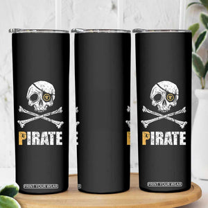 Funny Pirate Pi Cryptocurrency Skinny Tumbler Crypto Coins Blockchain Mining TS02 Print Your Wear