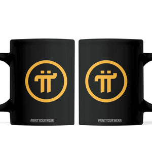 Pi Cryptocurrency Coffee Mug Crypto Coins Network TS02 Black Print Your Wear