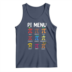 Funny Number Pi Tank Top Pi Menu 3.14 Pi Symbol - Math Teacher Happy Pi Day TS02 Navy Print Your Wear