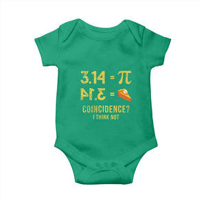 Funny Number Pi Baby Onesie Pi 3.14 Equal Pie Coincidence I Think Not Math Pun TS02 Irish Green Print Your Wear