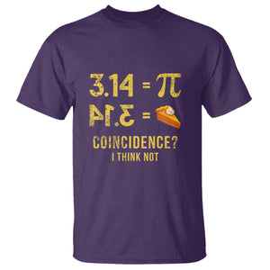 Funny Number Pi T Shirt Pi 3.14 Equal Pie Coincidence I Think Not Math Pun TS02 Purple Print Your Wear