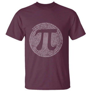 Funny Number Pi T Shirt Pi 3.14 Pi Number Symbol Math Science Gift TS02 Maroon Print Your Wear