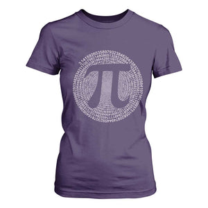 Funny Number Pi T Shirt For Women Pi 3.14 Pi Number Symbol Math Science Gift TS02 Purple Print Your Wear