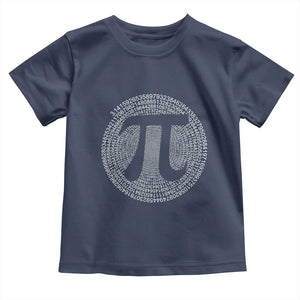 Funny Number Pi Toddler T Shirt Pi 3.14 Pi Number Symbol Math Science Gift TS02 Navy Print Your Wear