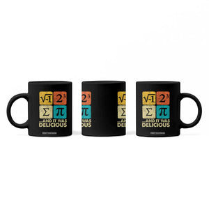 Funny Number Pi Coffee Mug I Ate Some Pie and It Was Delicious Funny PI Day Math Pun TS02 Print Your Wear