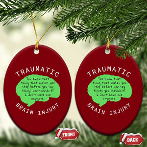 Traumatic Brain Injury Awareness Ceramic Ornament TBI Support TS02 Print Your Wear