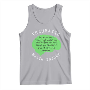 Traumatic Brain Injury Awareness Tank Top TBI Support TS02 Athletic Heather Print Your Wear