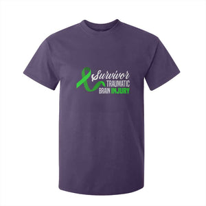 Traumatic Brain Injury Awareness T Shirt For Kid TBI Survivor TS02 Purple Print Your Wear