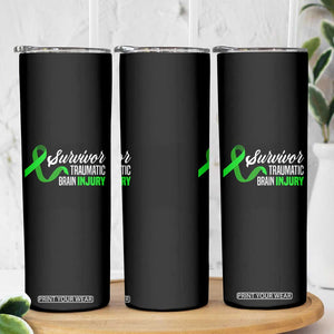 Traumatic Brain Injury Awareness Skinny Tumbler TBI Survivor TS02 Print Your Wear