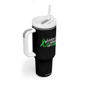 Traumatic Brain Injury Awareness Tumbler With Handle TBI Survivor TS02 Print Your Wear