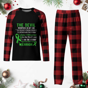 Traumatic Brain Injury Awareness Plaid Pajama Set I Am The Storm TBI Warrior TS02 Buffalo Plaid Print Your Wear