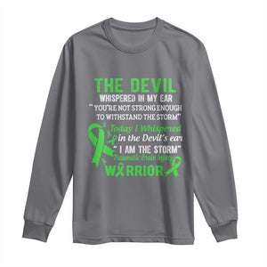 Traumatic Brain Injury Awareness Long Sleeve Shirt I Am The Storm TBI Warrior TS02 Charcoal Print Your Wear