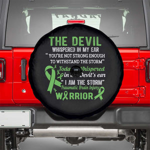 Traumatic Brain Injury Awareness Spare Tire Cover I Am The Storm TBI Warrior TS02 Black Print Your Wear
