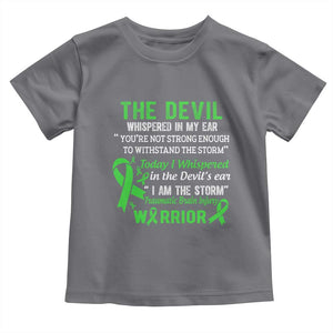 Traumatic Brain Injury Awareness Toddler T Shirt I Am The Storm TBI Warrior TS02 Charcoal Print Your Wear