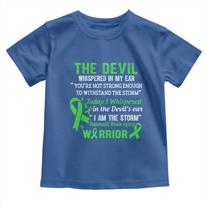 Traumatic Brain Injury Awareness Toddler T Shirt I Am The Storm TBI Warrior TS02 Royal Blue Print Your Wear