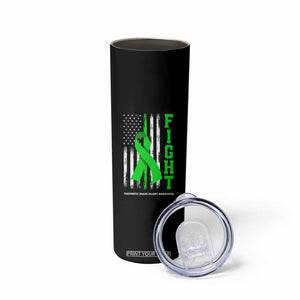 Traumatic Brain Injury Awareness Skinny Tumbler Fight TBI American US Flag TS02 Print Your Wear