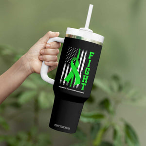 Traumatic Brain Injury Awareness Tumbler With Handle Fight TBI American US Flag TS02 Print Your Wear