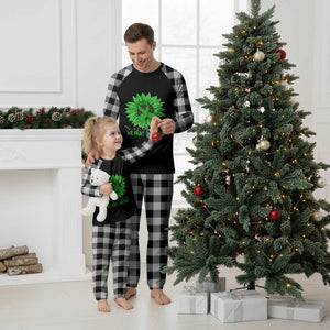 Traumatic Brain Injury Awareness Plaid Pajama Set TBI We Fight Together Green Sunflower TS02 White Plaid Print Your Wear
