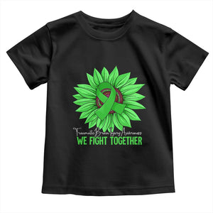 Traumatic Brain Injury Awareness Toddler T Shirt TBI We Fight Together Green Sunflower TS02 Black Print Your Wear