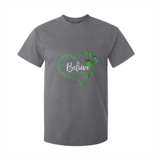 Traumatic Brain Injury Awareness T Shirt For Kid TBI Believe Butterflies TS02 Charcoal Print Your Wear