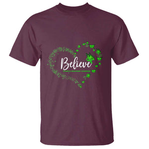 Traumatic Brain Injury Awareness T Shirt TBI Believe Butterflies TS02 Maroon Print Your Wear
