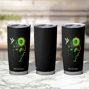 Traumatic Brain Injury Awareness Tumbler Cup Sunflower Hummingbird TS02 Print Your Wear