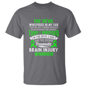 Traumatic Brain Injury Awareness T Shirt TBI Warrior I Am The Storm TS02 Charcoal Print Your Wear