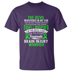 Traumatic Brain Injury Awareness T Shirt TBI Warrior I Am The Storm TS02 Purple Print Your Wear