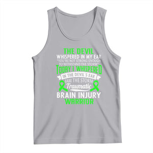 Traumatic Brain Injury Awareness Tank Top TBI Warrior I Am The Storm TS02 Athletic Heather Print Your Wear