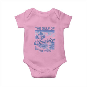 Retro Gulf Of USA Baby Onesie America Est 2025 American Flag TS02 Light Pink Print Your Wear